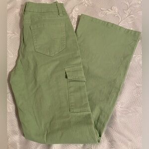 YMI Girl Cargo Flare Jeans. Size 14